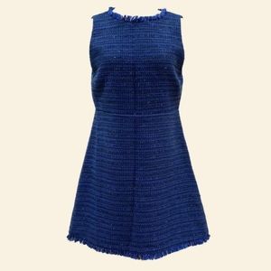 Alice + Olivia by Stacey Bendet Cocktail Dress Blue NWT $368 Size 12